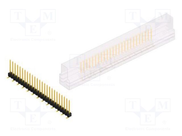 Connector: pin strips; pin header; male; PIN: 25; 2.54mm; SMT; 1x25