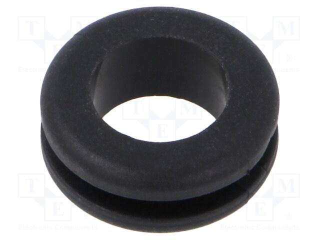 Grommet; black; UL94HB; TPR