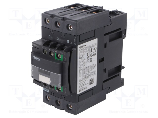 Contactor: 3-pole; NO x3; Auxiliary contacts: NO + NC; 24÷60VAC