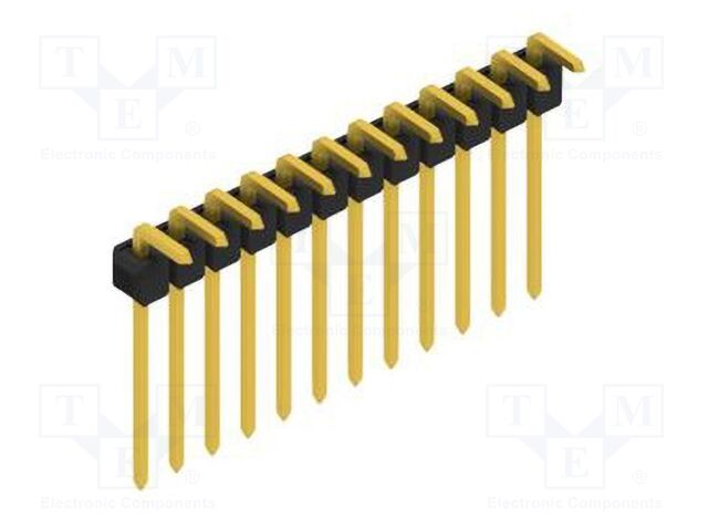Connector: pin strips; pin header; male; PIN: 12; 2.54mm; THT; 1x12