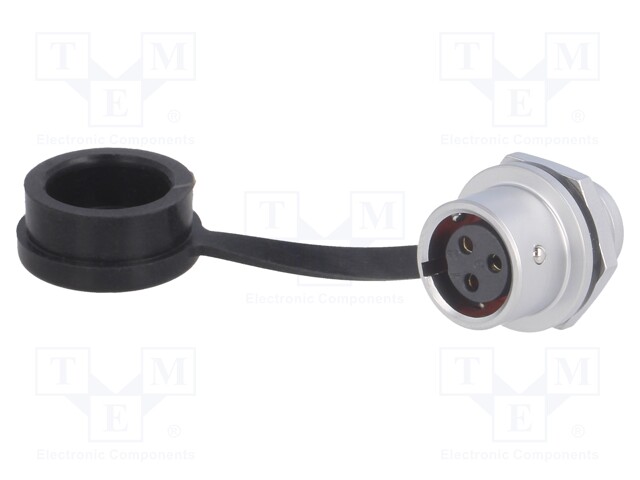 Socket; female; SF12; PIN: 3; IP67; 13A; soldering; 250V; 1.5mm2