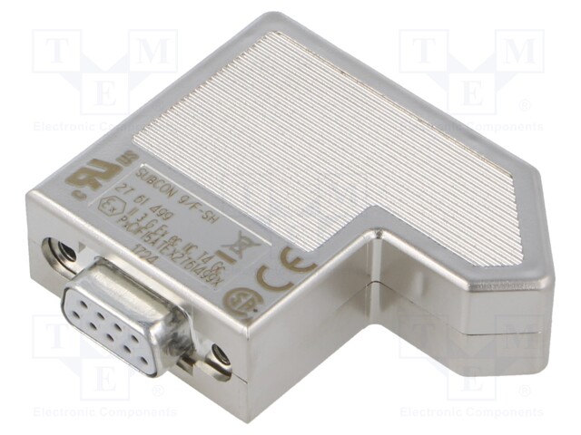 D-Sub; PIN: 9; plug; female; Locking: threaded joint,latch; 50V