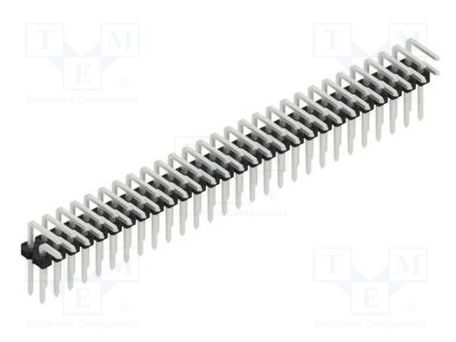 Connector: pin strips; pin header; male; PIN: 56; 2.54mm; THT; 2x28