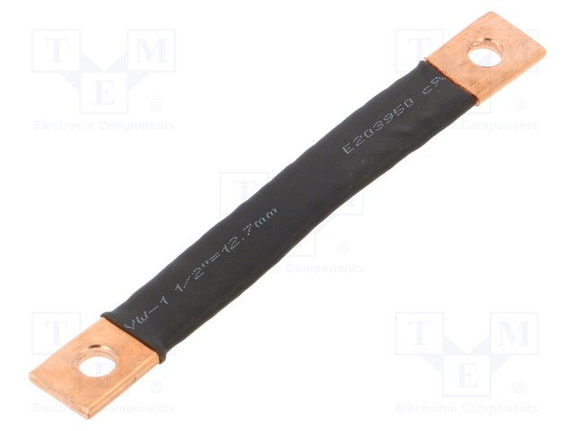 Braids; tape; 10mm2; Ø1: 7mm; Ø2: 7mm; L: 100mm; max.105°C; 20kV/mm