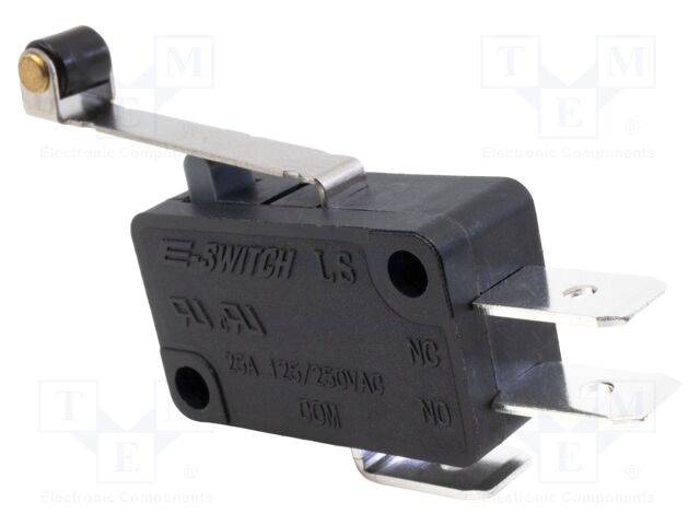 Microswitch SNAP ACTION; 25A/250VAC; with lever (with roller)