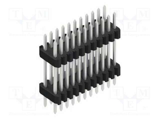 Connector: pin strips; pin header; male; PIN: 22; 1.27mm; THT; 2x11