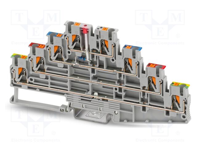 Splice terminal: rail; PT; PA; ways: 4; terminals: 8; W: 5.2mm