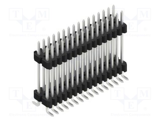 Connector: pin strips; pin header; male; PIN: 32; 1.27mm; SMT; 2x16