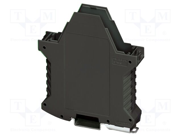 Enclosure base; with FE contact,with terminals; black; UL94V-0