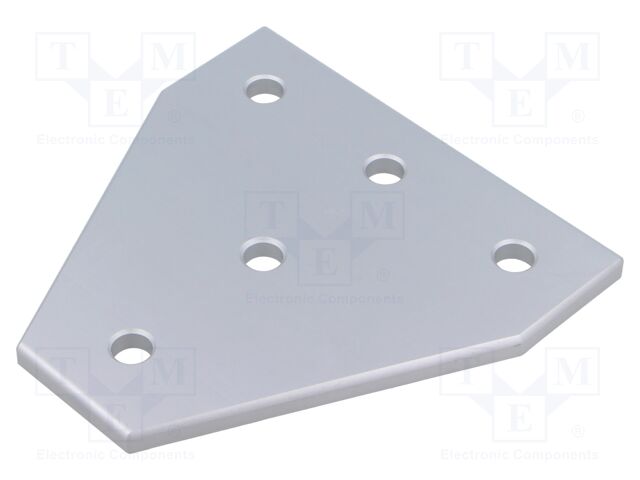 Flat bar; for profiles; triangular; W: 116mm; H: 6mm; L: 116mm