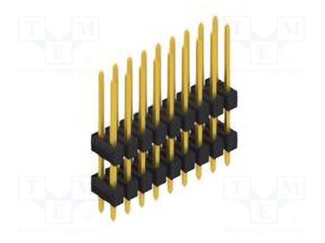 Connector: pin strips; pin header; male; PIN: 18; 2.54mm; THT; 2x9