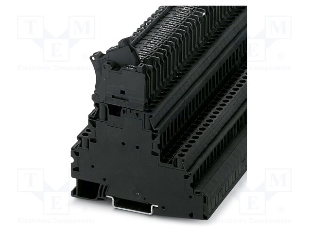 Splice terminal: rail; UT; PA; L: 94.5mm; terminals: 4; W: 6.2mm