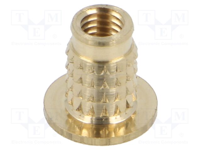 Threaded insert; brass; M5; BN: 37896; L: 10.1mm; MULTISERT®