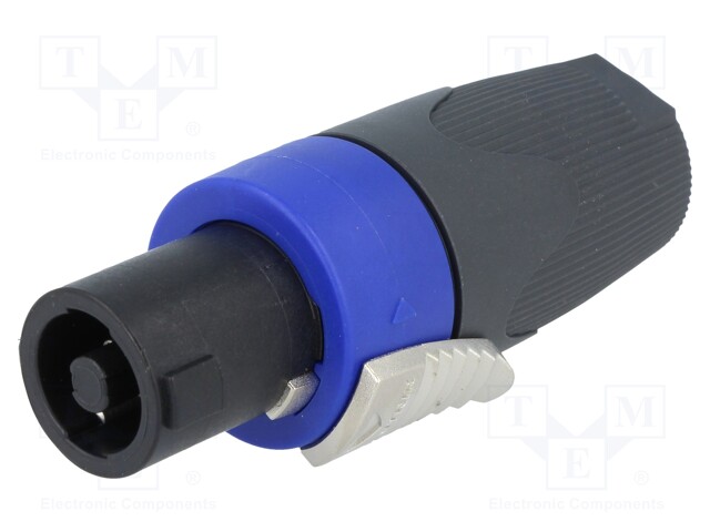 Plug; loudspeaker; female; PIN: 4; for cable; 40A; 250V; 1.5÷4mm2