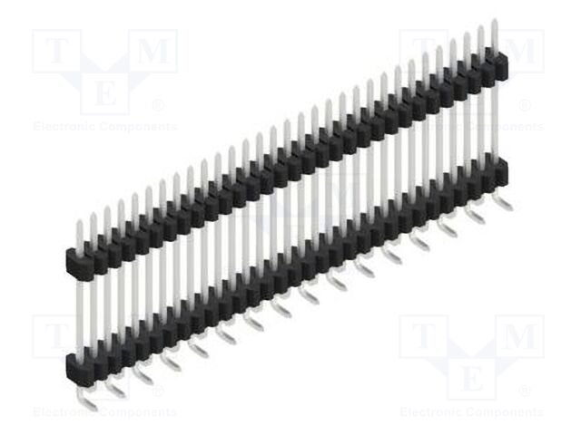 Connector: pin strips; pin header; male; PIN: 31; 1.27mm; SMT; 1x31