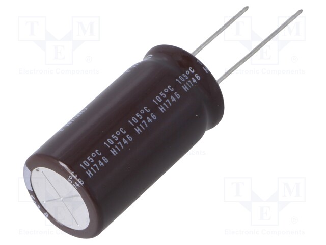 Capacitor: electrolytic; low impedance; THT; 1000uF; 63VDC; ±20%
