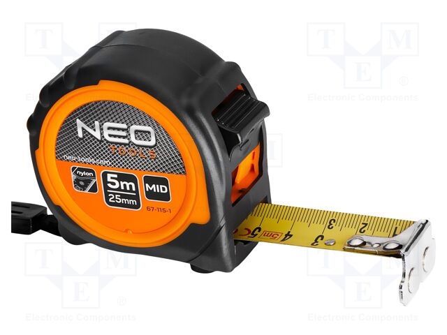 Measuring tape; L: 5m; Width: 25mm