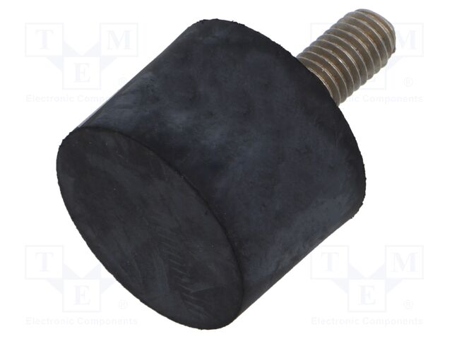 Vibroisolation foot; Shore hardness: 55±5; Foot material: rubber