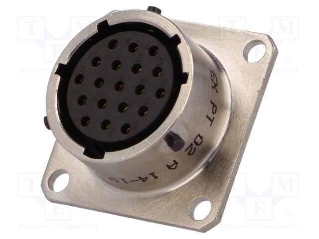 Connector: circular; PT; socket; female; PIN: 19; external bayonet