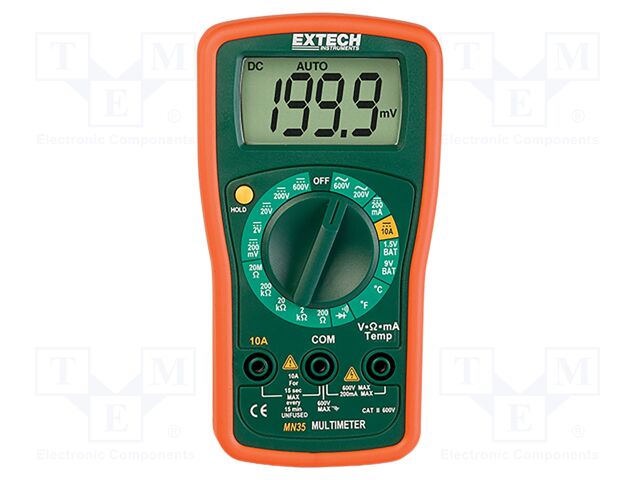 Digital multimeter; LCD; (1999); VDC: 200mV,2V,20V,200V,600V