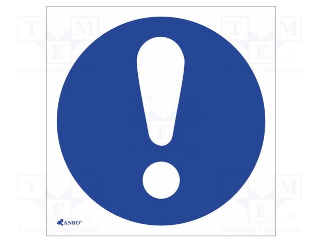 Safety sign; regulatory; Mat: self-adhesive folie; W: 200mm