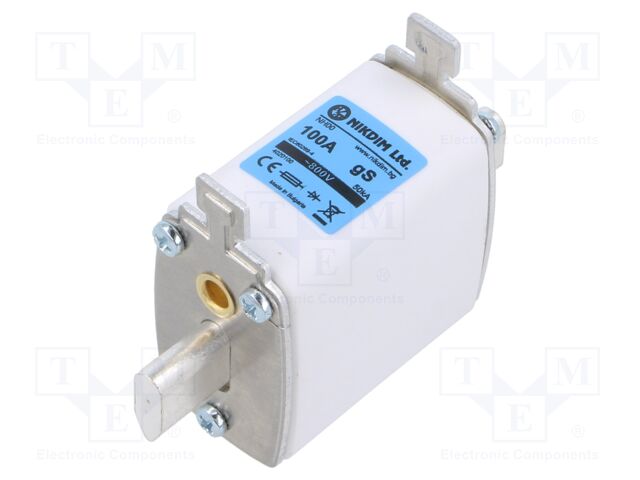 Fuse: fuse; 100A; 800VAC; gS; industrial; NH00