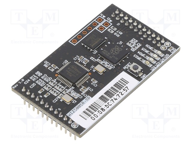 Module: Ethernet; Comp: RP2040; Cortex M0+; 3.3VDC; 50x30x5.7mm