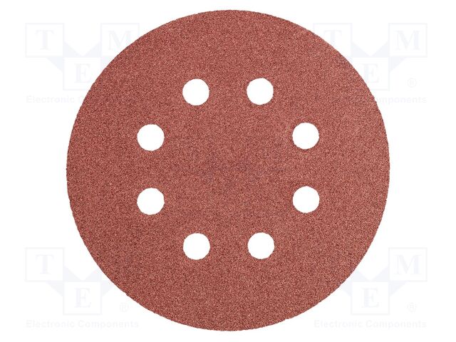 Cleaning cloth: sandpaper; Granularity: 100; Mounting: bur; Ø125mm