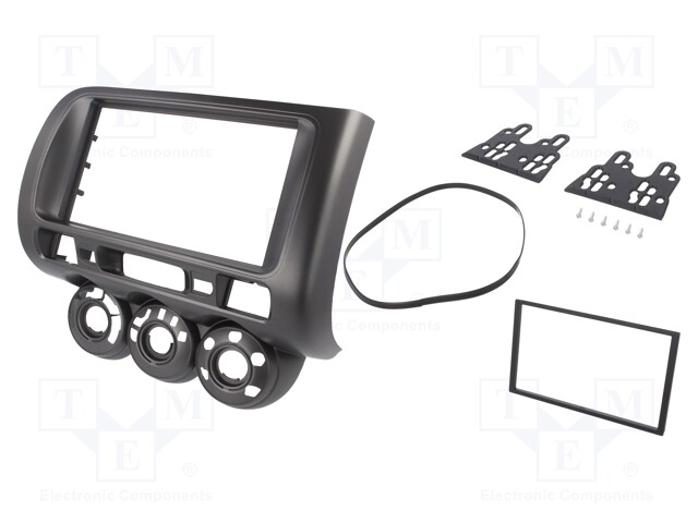 Radio mounting frame; Honda; 2 DIN; anthracite
