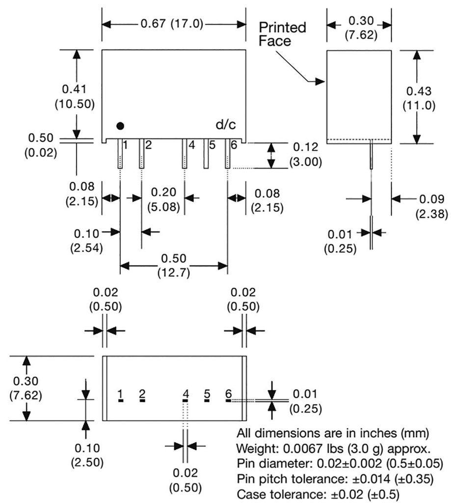 Converter: DC/DC; 12VDC