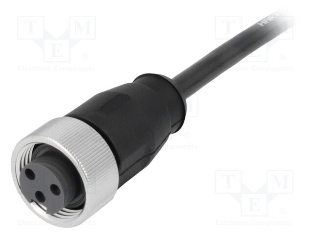 Plug; 7/8"; 5m; female; PIN: 3; straight; with lead; TPU