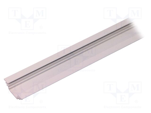 Profiles for LED modules; angular,recessed; white; L: 1m; 45°