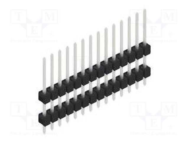 Connector: pin strips; pin header; male; PIN: 14; 2.54mm; THT; 1x14