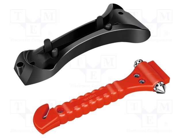 Emergency window breaker; Additional functions: belt cutter