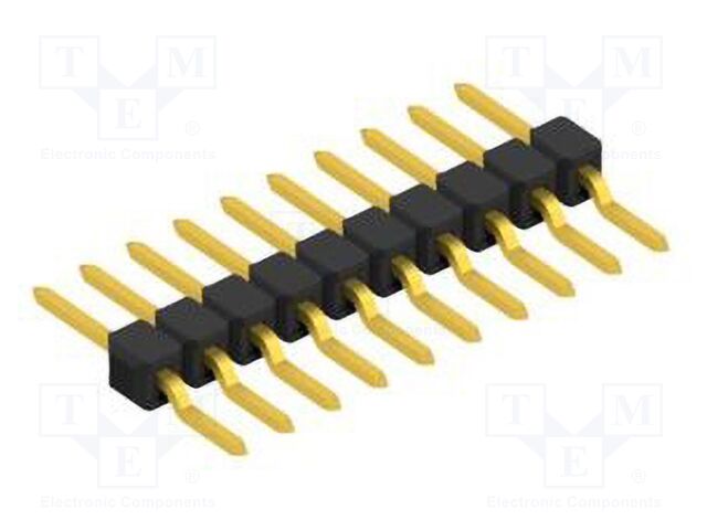 Connector: pin strips; pin header; male; PIN: 10; 2.54mm; SMT; 1x10