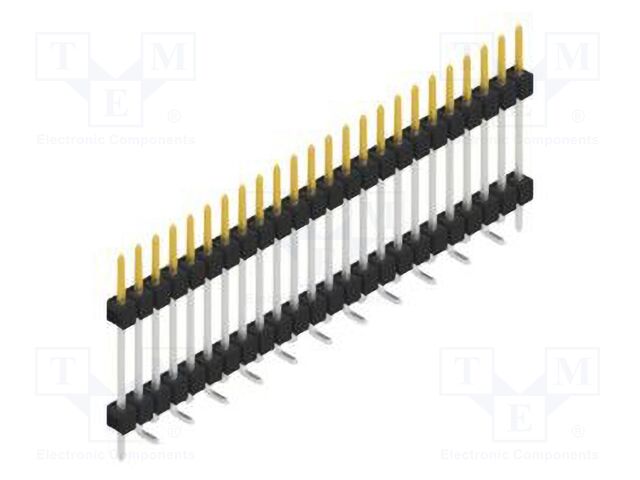 Connector: pin strips; pin header; male; PIN: 24; 2.54mm; SMT; 1x24