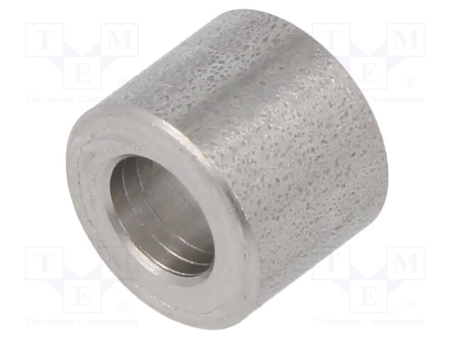 Spacer sleeve; 5.3mm; cylindrical; stainless steel; Out.diam: 8mm