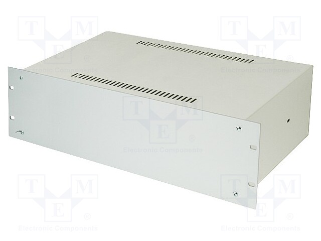 Enclosure: 19" standard; 180; 3U; 263mm; light grey