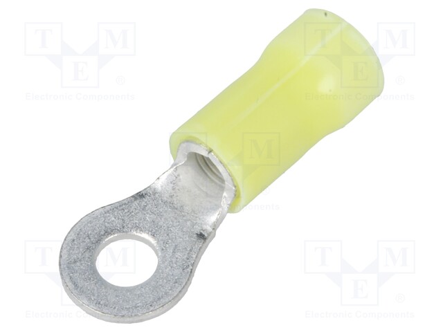 Ring terminal; M4; Ø: 4.17mm; 3÷6mm2; crimped; for cable; insulated