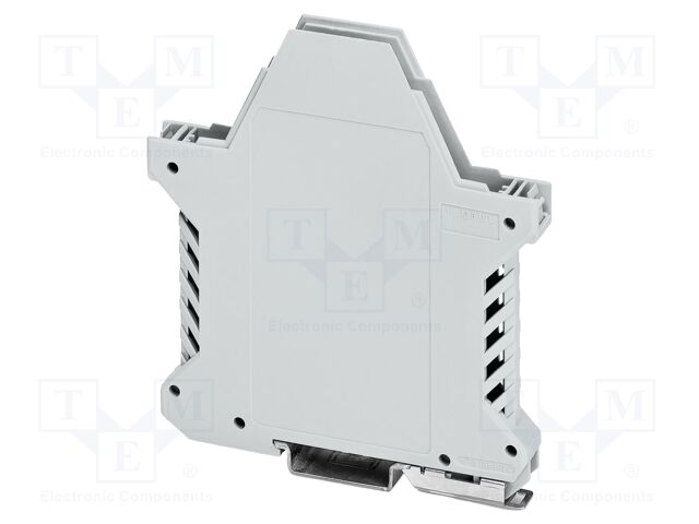 Enclosure base; grey; UL94V-0; ME 12,5; for DIN rail mounting