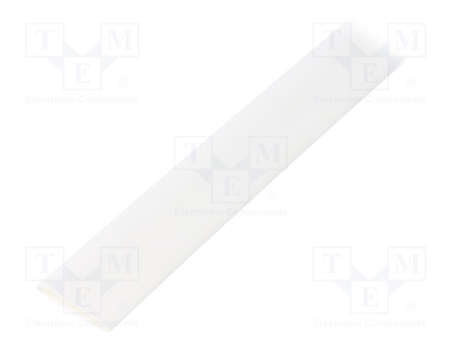 Heat shrink sleeve; glueless; 3: 1; 18mm; L: 1.2m; white; 5pcs.