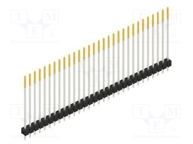 Connector: pin strips; pin header; male; PIN: 30; 2.54mm; THT; 1x30