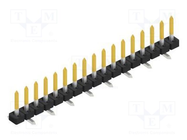 Connector: pin strips; pin header; male; PIN: 17; 2mm; SMT; 1x17