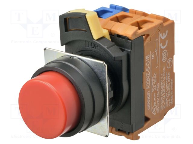 Switch: push-button; 22mm; Stabl.pos: 2; prominent; Pos: 2