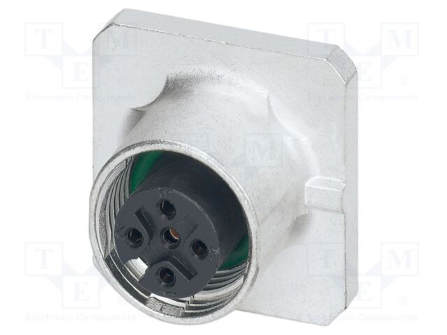Connector: M12; socket; PIN: 5; female; 60V; straight; IP20; THT; 4A