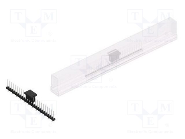 Connector: pin strips; pin header; male; PIN: 24; 2mm; SMT; 1x24