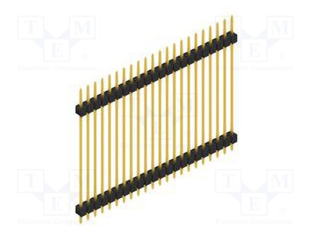 Connector: pin strips; pin header; male; PIN: 22; 2.54mm; THT; 1x22