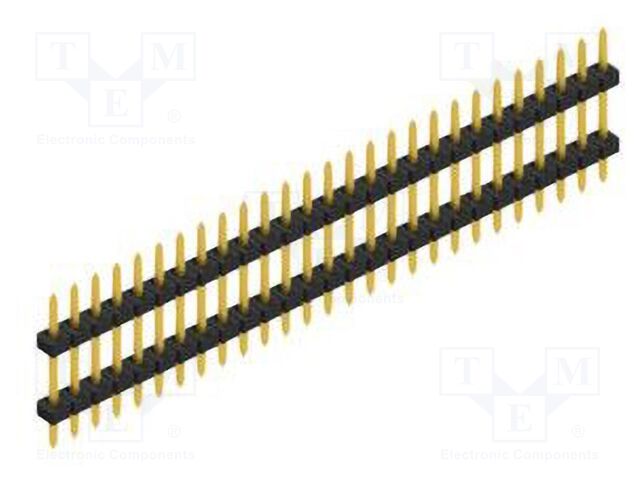 Connector: pin strips; pin header; male; PIN: 27; 2mm; THT; 1x27