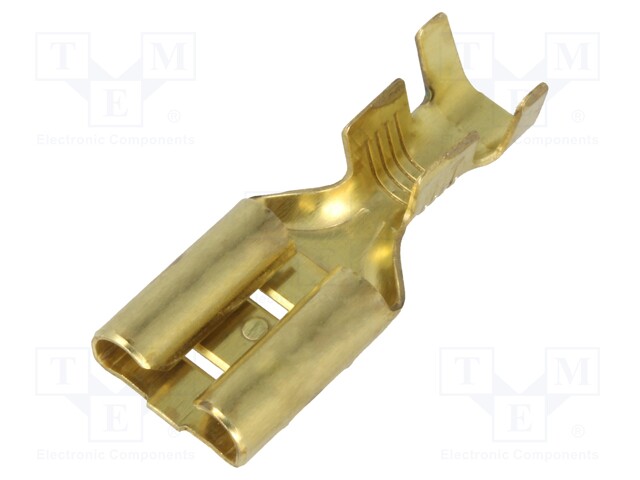 Terminal: flat; 9.5mm; 1.2mm; female; 3÷6mm2; crimped; for cable