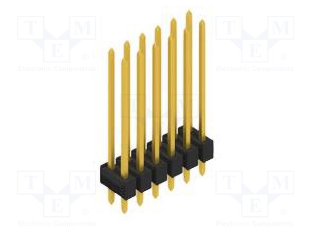 Connector: pin strips; pin header; male; PIN: 12; 2.54mm; THT; 2x6